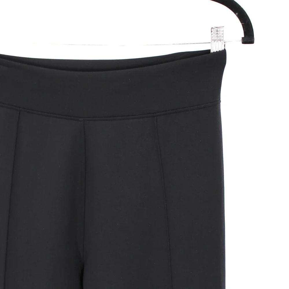 Burberry Charente Crystal Fringe Black Leggings M NEW Crop Stretch Jersey Pants